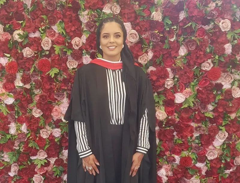 Farah Ali graduation image.