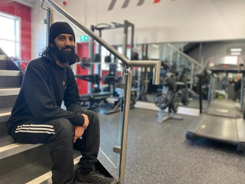 Asim Mahmood in gym.