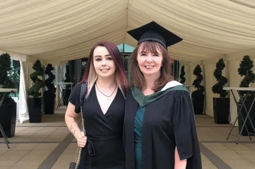 Christine and Helen Wilson July Graduation 2019 .
