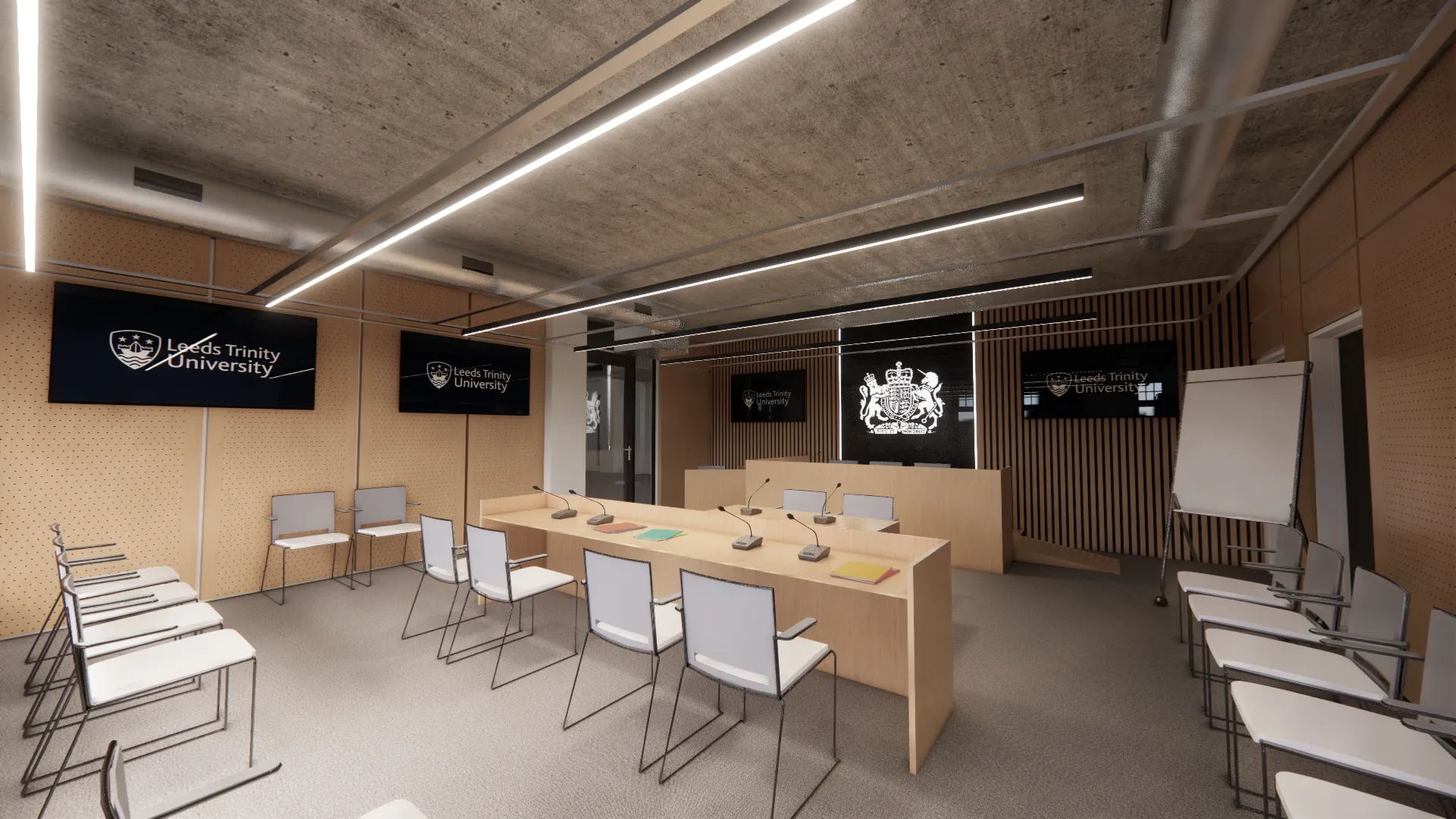 Artistic Impression of the Leeds City Centre Campus Mock Courtroom.