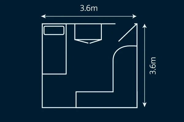 The floor plan for Norwich Hall.